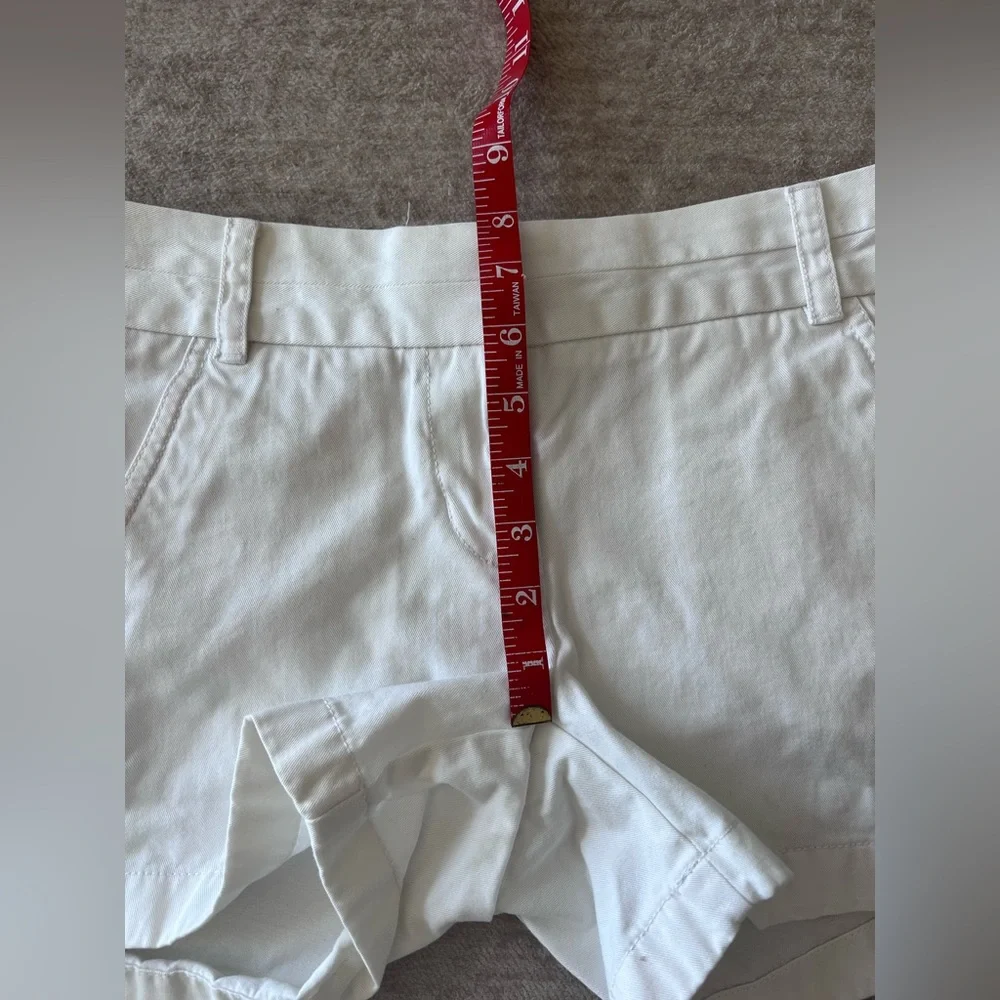 Y2K J. Crew Chino White Cotton Shorts SZ: 00 Classic Preppy Style 4” - Picture 6 of 12